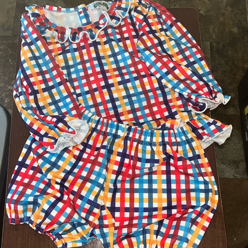 Plaid Pajama Set